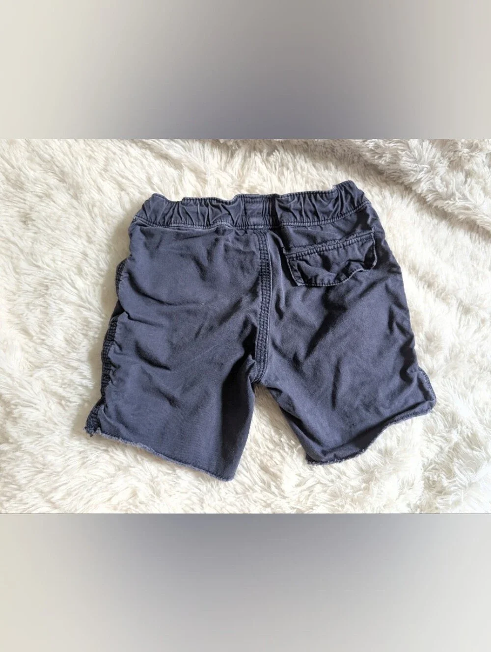 OshKosh B'gosh Cotton Dark Blue Drawstring Waist Toddler Cargo Shorts Size 2T